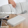 Lyngins Ergonomic Office Chair with Hidden Footrest, Tech Leather Home Office Desk Chair, Swivel Computer Chair with Lumbar Support Headrest - 2 of 4