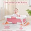 Napei Collapsible Baby Bathtub for Infants and Toddlers with Bath Net and Thermometer - 3 of 4