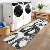 Area Rug Abstract Snake Print Low Pile Carpet Non-Slip Stain Resistant Large Indoor Floor Rug for Living Room Bedroom Dining Room Kitchen - 4 of 4