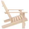 vidaXL Comfortable 2-Seater Patio Adirondack Chair with Detachable Ottomans in Solid Fir Wood - Yellow - 3 of 4
