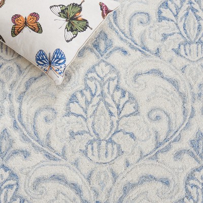 Elegant Ivory Wool Hand-Tufted Runner Rug - 27" x 9"