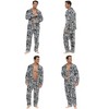 ADR Men's Pajamas Set, Soft Plush Fleece Pajamas Man, Pajamas PJs Set - 3 of 4