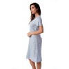 Just Love Womens Short Sleeve Nightgown  - Sleep Dress with Bow-6701-10248-NVY-L - 2 of 3