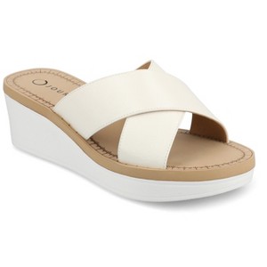 Journee Women's Biara Platform Wedge Sandals - 1 of 4