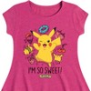 Girls' - Pokémon - I'm So Sweet Fit & Flair Cap Sleeve Dress - 2 of 3
