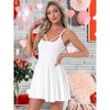 INSPIRE CHIC Women's Nightgown Ruffle Pleated Flowy Babydoll Chemise Camisole Mini Pajama Dress - 3 of 4