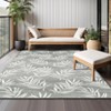 Indoor Outdoor Rugs Bamboo Palm Leaves Weather Resistant  UV Resistant Patio Rug Washable Stain Resistant Non-Slip Patio Carpet - 2 of 4