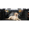 HANPURE Dog Car Seat Cover, 400lbs, Detachable Bottom, Back Seat Extender, Mesh Window, Storage Pocket, Fit for Car/SUV/Truck, Black - 4 of 4