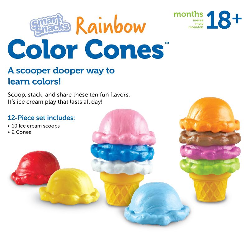 Learning Resources Smart Snacks Rainbow Color Cones, 4 of 6