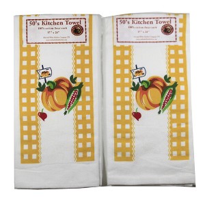 Decorative Towel Pumpkin Harvest Time Towel S/2 100% Cotton Kitchen Fall Corn Vl77.Vl77 Set/2 24.0 Inch Pumpkin Harvest Time Towel S/2 100% Cotton - 1 of 3