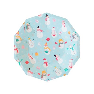 Daydream Society - Blizzard Buddies Small Plates - Pack of 8 Paper Plates