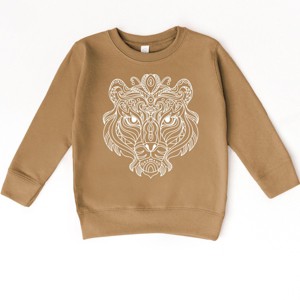 Tiger Face Mandala - Toddler Graphic Sweatshirt - 1 of 4