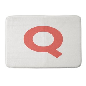 Deny Designs April Lane Art Block Monogram Memory Foam Bath Mat - 1 of 4