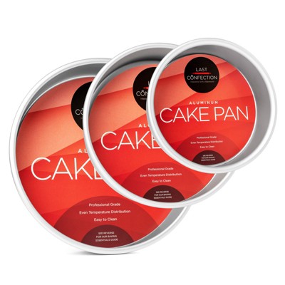 Last Confection 3pc Round Cake Pan Sets - Professional Bakeware