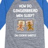 Boys' - Instant Message - Gingerbread Men Cookie Sheets Christmas Raglan Graphic T-Shirt - 2 of 4