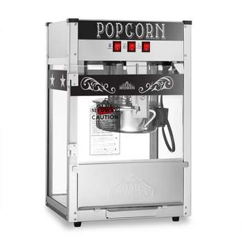 Olde Midway Commercial Popcorn Machine, Bar Style Popper with 8 Ounce Kettle
