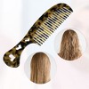Unique Bargains Women's Heart Style Handheld Wide Tooth Comb for Curly Thick Straight Hair 1 Pc - 3 of 4