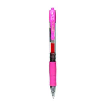 Pilot G2 Retractable Gel Pen Fine Point 0.7mm Pink Ink Dozen (58412-PK12)