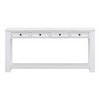 YOOCOZZ Solid Wood Rustic Chic Console Table with Bottom Shelf and Storage Drawers - 2 of 4