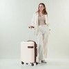 Naysaye Luggage 4 Piece Set with Compression Packing Cubes Expandable Spinner Wheels TSA Lock for Travel, Brown and White, 28.74"*19.29"*11.81" - 2 of 4