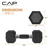 CAP Barbell 15lb Dumbbell Weights with Comfort Grip Single - 3 of 3