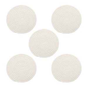 Unique Bargains Heat-resistant Cotton Bohemian Style Double-sided Mat 8 Inch 5 Pcs - 1 of 3