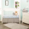 Everyday Kids 2-Pack Boys Crib Sheets – 100% Jersey Cotton, Precious Moments Print & Solid Gray – Fits Standard Crib Mattress - 3 of 4