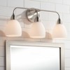 Possini Euro Design Possini Euro Powder 22" Wide Brushed Nickel 3-Light Bath Light - 2 of 4