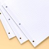 100ct College Ruled Reinforced Notebook Filler Paper - up&up™: 10.5x8 Inches, Loose Leaf, 20 lb, White, 100 Sheets - 2 of 3
