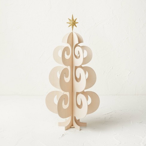 Large Wood Swirl Christmas Tree - Opalhouse™ designed with Jungalow™ - image 1 of 4