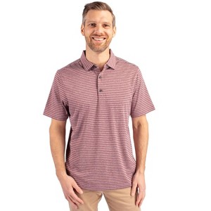Cutter & Buck Forge Eco Heather Stripe Stretch Recycled Mens Polo - 1 of 2