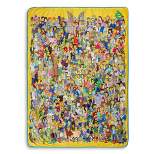 Surreal Entertainment The Simpsons Oversized Fleece Throw Blanket | 48 x 72 Inches