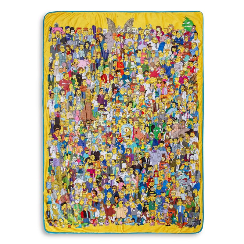 Surreal Entertainment The Simpsons Oversized Fleece Throw Blanket | 48 x 72 Inches, 1 of 8