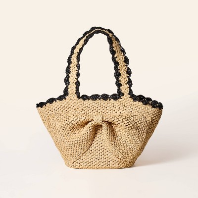 Raffia Bow Tote Bag - kate spade new york x Target Natural