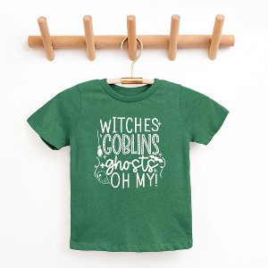The Juniper Shop Witches Goblins Ghosts Puff Print Youth Short Sleeve Tee - 1 of 3