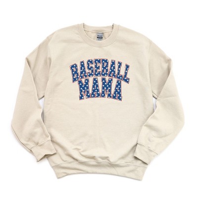 Simply Sage Market Women's Graphic Sweatshirt Baseball Mama Varsity Stars