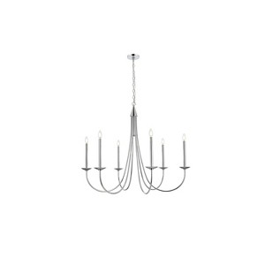 Elegant Lighting Cohen 42 inch chandelier in Chrome - 1 of 4