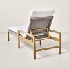 Wood & Rope Outdoor Patio Adjustable Chaise Lounge - Hearth & Hand™ with Magnolia: Pool Lounge Chair, Weather-Resistant - 4 of 4