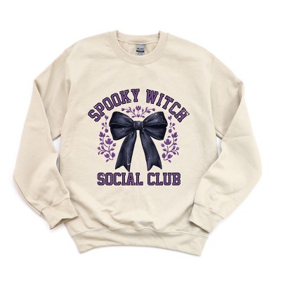 Simply Sage Market Coquette Spooky Witch Social Club Sweatshirt - M - Dust