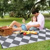 Waterproof Reversible Outdoor Rug - Lightweight, Foldable, Easy Clean for Patio, Camping, Pool & Beach - 3 of 4