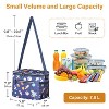 Tirrinia Insulated Small Lunch Bag with Adjustable Shoulder Strap, Leakproof Reusable Lunch Cooler Bag, Portable Lunch Boxs for Back-To-School - 3 of 4