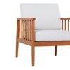 Sapphtopaz Outdoor Dining Chairs Set of 2 Modern Wood Patio Chairs with Arms for Patio, Poolside, Garden, Backyard - 4 of 4