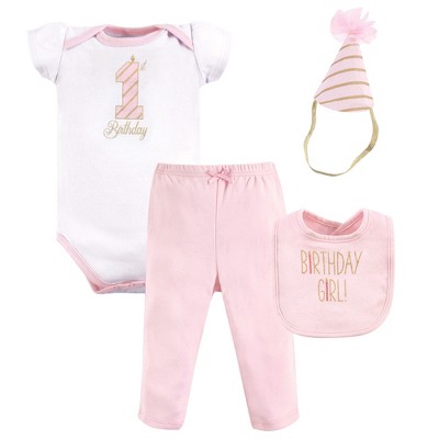 Hudson Baby Infant Girl Birthday Boxed Giftset, Birthday Girl, 12-18 Months