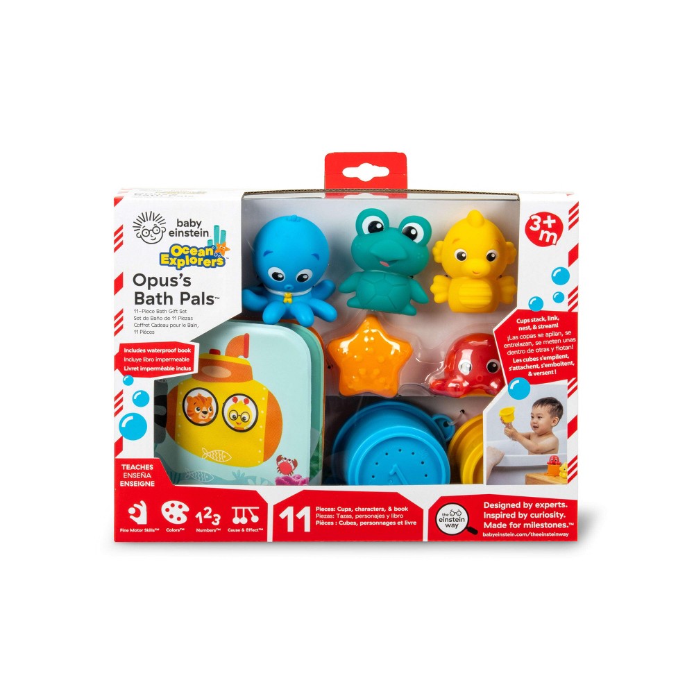Photos - Bath Toy Baby Einstein Ocean Explorers Opus Bath Pals Gift Set - 11pk - 3 Months+ 