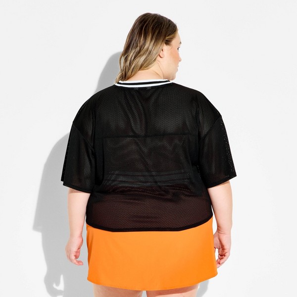 Top de manga corta de jersey de malla para mujer - JoyLab™ 3