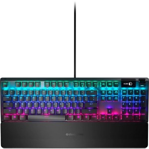 SteelSeries 64532 Apex 5 Full Size Wired Mechanical Hybrid Blue Tactile & Clicky Switch Gaming Keyboard - Black Certified Refurbished - 1 of 4