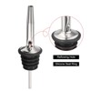Unique Bargains Stainless Steel Leakproof Odorless Liquor Pourers with Rubber Dust Caps 2 Pcs Silver - 4 of 4
