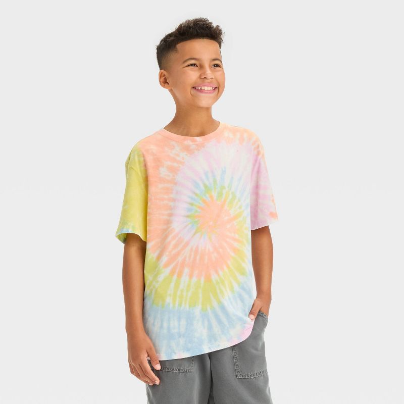 Boys' Short Sleeve Tie-Dye Graphic T-Shirt - art class™, 1 of 5