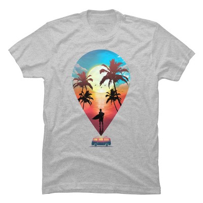 Men's Design By Humans Summer Vibes By clingcling T-Shirt