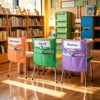 VEVOR Chair Pockets for Classroom, 24 Pack, 18 x 20 Inches Chairback Buddy Pocket with Name Tag, 6 Bright Colors, Multicolored - 2 of 4